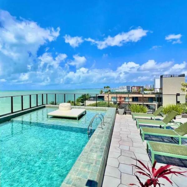 RP Flats Get Sense 208 - Flat Beira Mar, Pé na Areia com Academia - João Pessoa - Bessa - Caribessa