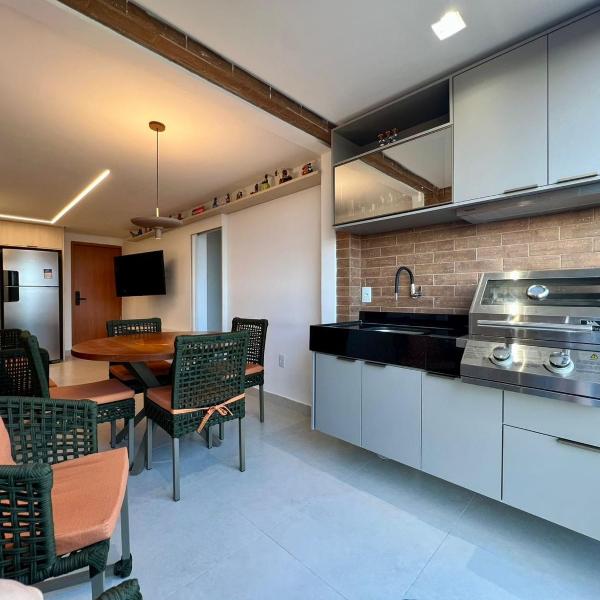 Apto completo em Cabedelo, proximo a João Pessoa com 2 quartos, cozinha completa e ar condicionado e varanda Gourmet - Foto 5