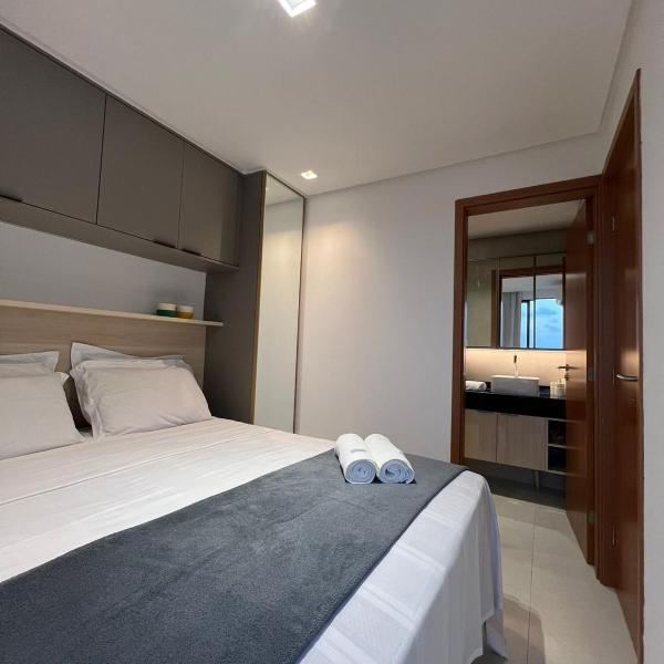 Apto completo em Cabedelo, proximo a João Pessoa com 2 quartos, cozinha completa e ar condicionado e varanda Gourmet - Foto 2