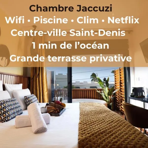 Maison Le Patio Jacuzzi, Hotel in Saint-Denis