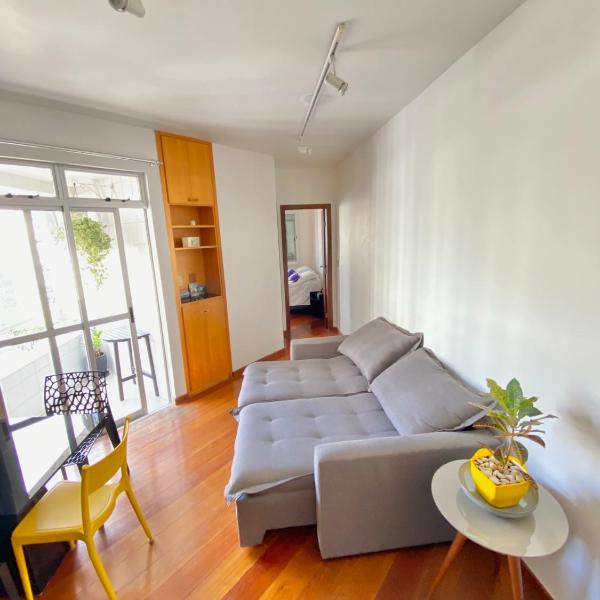 Savassi apartment with balcony, air conditioning and acoustic window - Foto 2