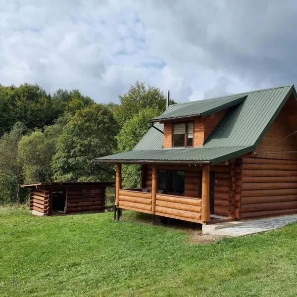 Vysoka brama дерев'яний будиночок з чаном, hotel in Oriv