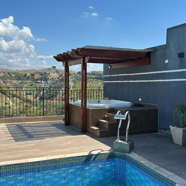 Chácara Gama em condomínio Igarata-SP - Jacuzzi com hidromassagem, piscina e sauna - Foto 4