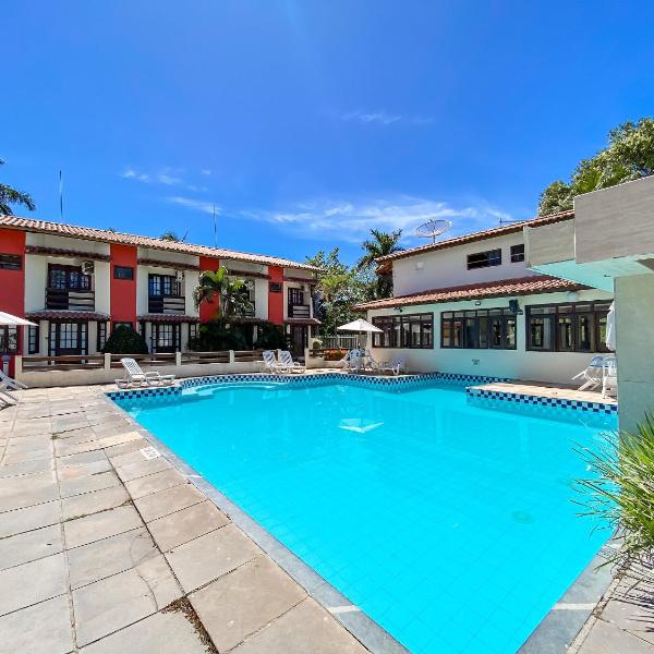 Casas com 2 ou 3 suítes (todas com ar split), com internet privativa 300MBPSno Residencial Nazareth, localizado a aproximadamente 80m da praia de Taperapuã (Arena Axé moi), com piscina, sauna, portaria 24hrs - Foto 4
