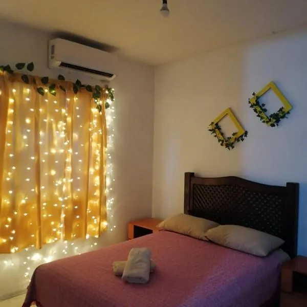 Casa Ambar 2 recamaras,aire acondicionado y factura, hotel a Nogueras