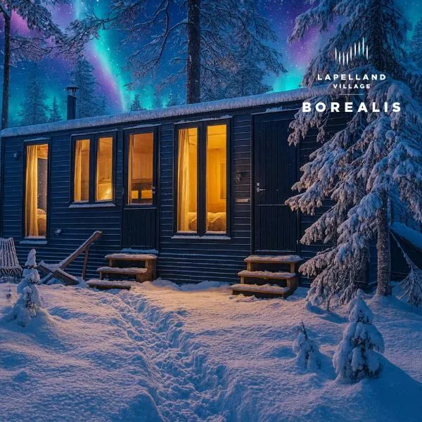 Lapelland Village - Borealis Village with a Nature View, Fireplace, Sauna, Kitchen, hotel in Äkäslompolo