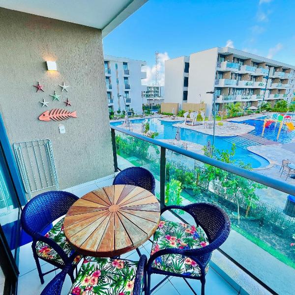 Apt com Vista da Piscina em Muro Alto | Makia D104 - By Anfitrião Legal