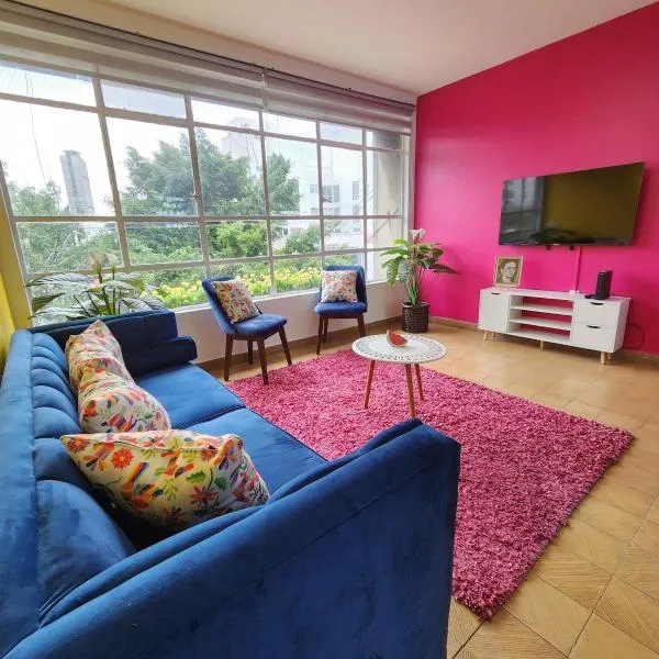 Departamento Frida a 9 minutos de Reforma, hotel en Ciudad de México