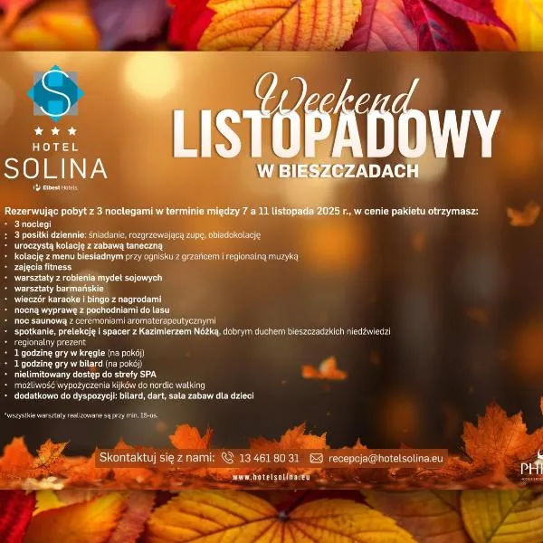 Hotel Solina Resort & Spa, hotel in Solina