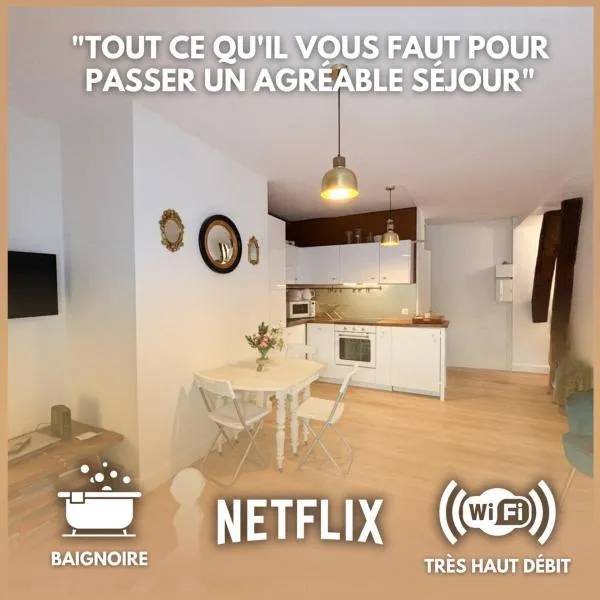 Charmant duplex au calme "La Tourelle" avec wifi, hotel in Rémalard en Perche