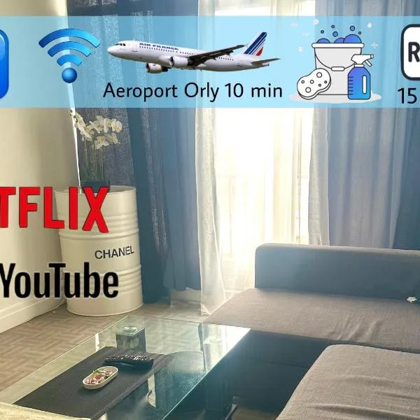 Apartament spațios și luminos, hotel en Savigny-sur-Orge