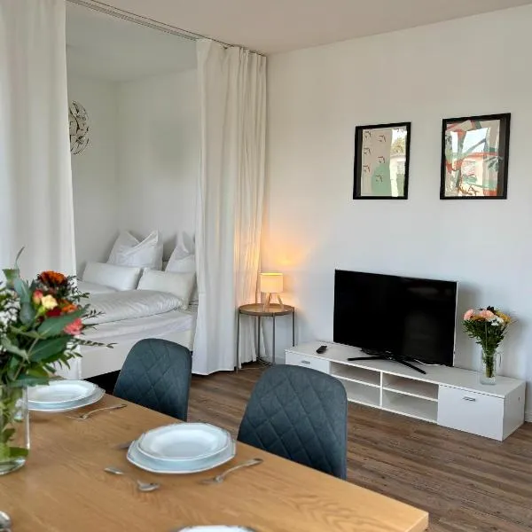 Neu in Dresden Stilvolles Apartment mit Balkon, Küche & Parkplatz, Hotel in Dresden