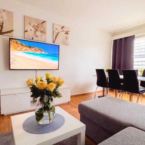 Spacious 4room apartment in the center of Oulu, Parking, hotell i Uleåborg