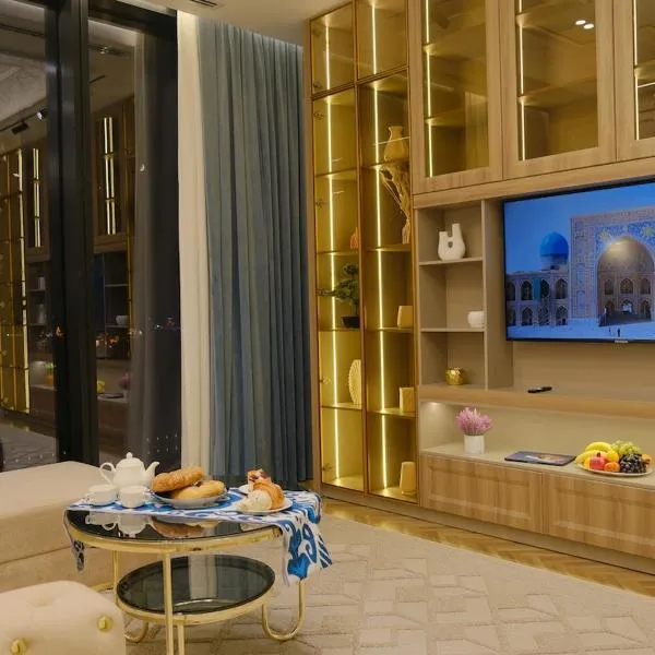 Nest One Downtown View, Элитные апартаменты с панорамным видом на город 210，位于塔什干的酒店