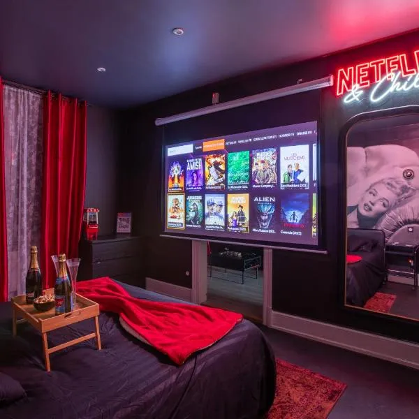 Hollywood Night-Jacuzzi & Private Movie Theater, hotel en Mulhouse