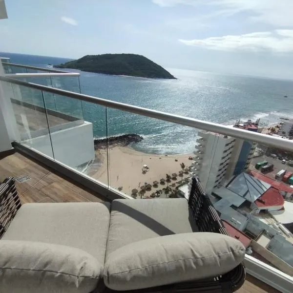 Departamento a pie de Playa, en Zona DORADA, Mazatlan, hotel Mazatlánban