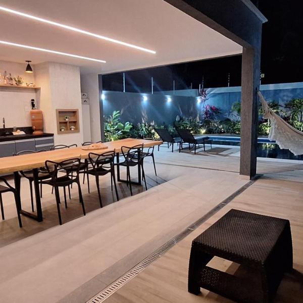 Suíte tripla com vista piscina em casa familiar de luxo em Itaipu - Foto 5