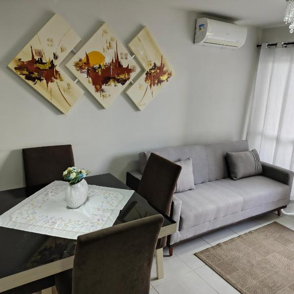 Apto Vista Atlântico com 2 quartos com Ar Cond Wi-Fi TV SMART e Área de lazer - Foto 4