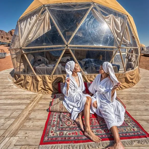 WADI RUM STAR LOTE LUXURY CAMp & BUBBLES ROOM – hotel w mieście Wadi Rum