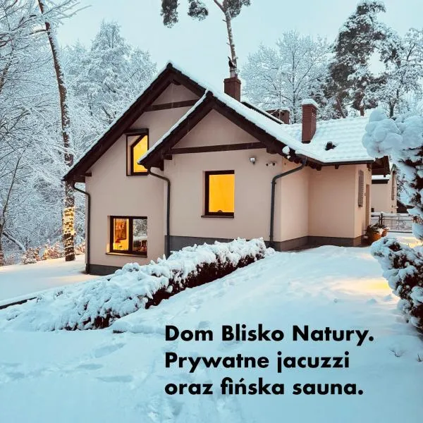Dom Blisko Natury Boszkowo Letnisko Dom A、Boszkowo-Letniskoのホテル