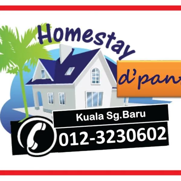 D'Pantai Homestay Kuala Sg. Baru, hotel di Kampung Kuala Linggi