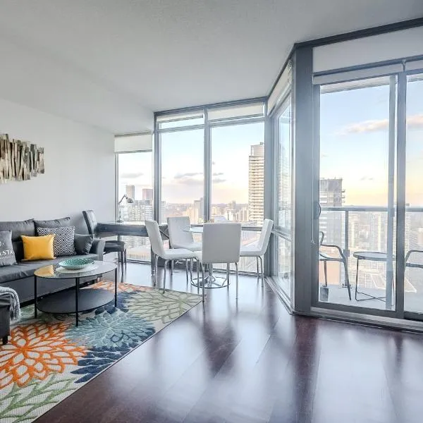 High Floor 1 Bedroom Condo City View Downtown Toronto，多倫多的飯店