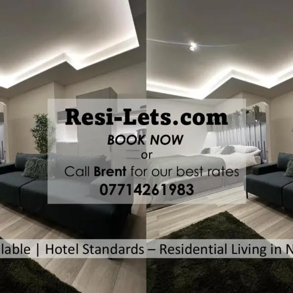 ResiLets - Mood Studio 4 - Town centre studio room with en-suite, hotel in Bedlington