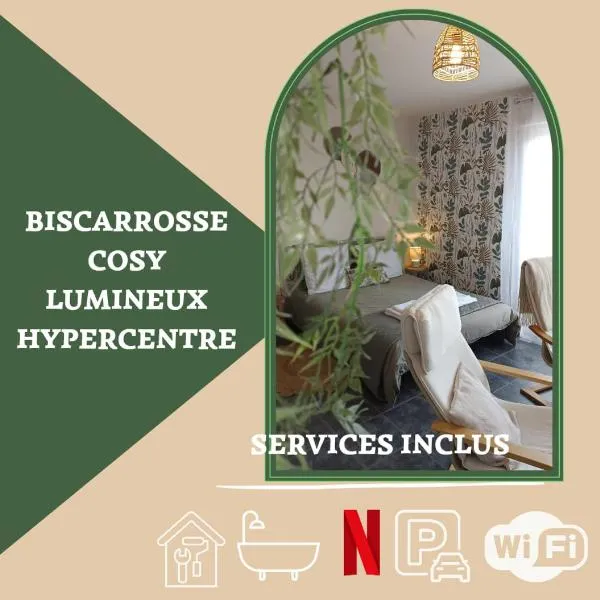 Appartement Lumineux hypercentre - Biscarrosse, hotel in Biscarrosse