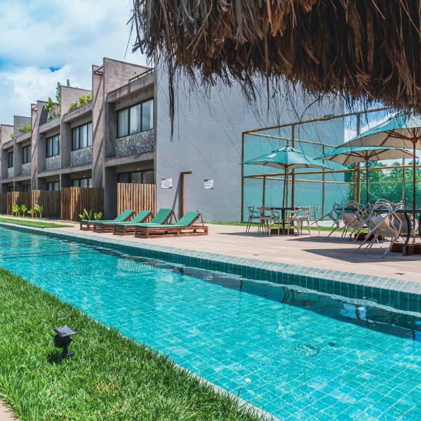 Apê Praia do Toque com Ar no Quarto e Sala, Condomínio com Academia, Quadra de Beach Tennis e Vôlei, Estacionamento Grátis e Restaurante - Foto 4