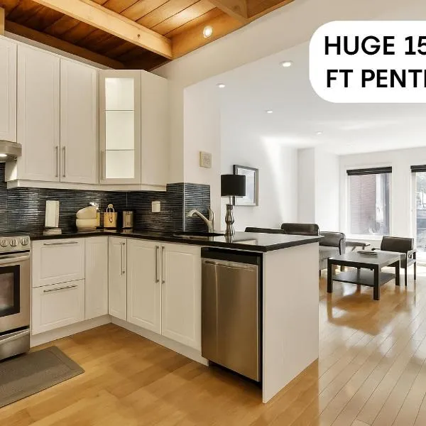 STUNNING full APARTMENTS - stocked KITCHENS - WASHER & DRYERS - WORKSPACE PROVIDED - FAST WIFI - LOCATED on the FAMOUS ST Denis street - Near METRO MONT ROYAL, hotel a Montreal