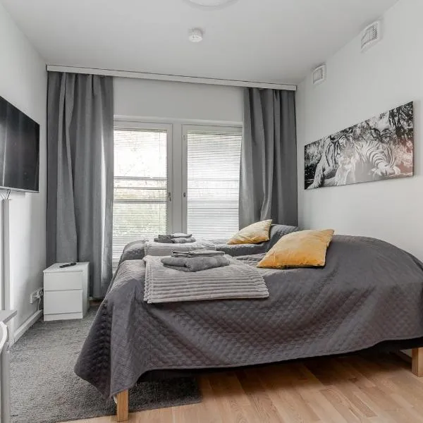 Laadukas kalustettu yksiö Logomolla 1-2hlö, khách sạn ở Turku