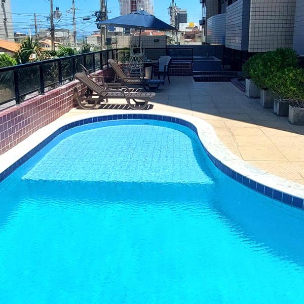 Loft a uma Quadra da Praia com Piscina e Garagem - Foto 3