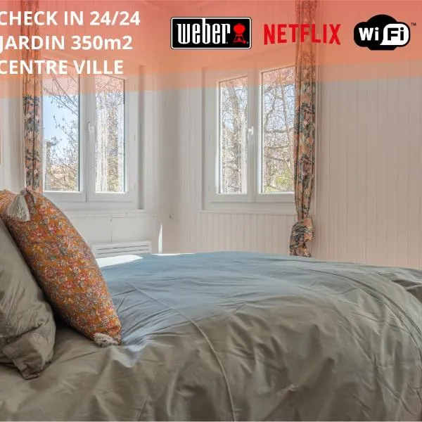 Appartement T3 63m2 - L'Atypique et son Jardin de 350m2 au cœur de Digne, hotel v mestu Digne-Les-Bains