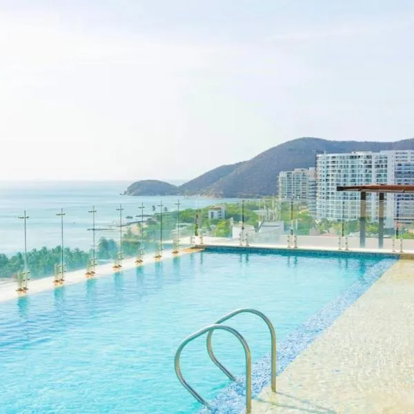 Apartamento en Santa Marta con piscina y playa, hotel in Playa Bello Horizonte