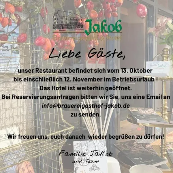 Brauereigasthof-Jakob, hotel a Nittenau