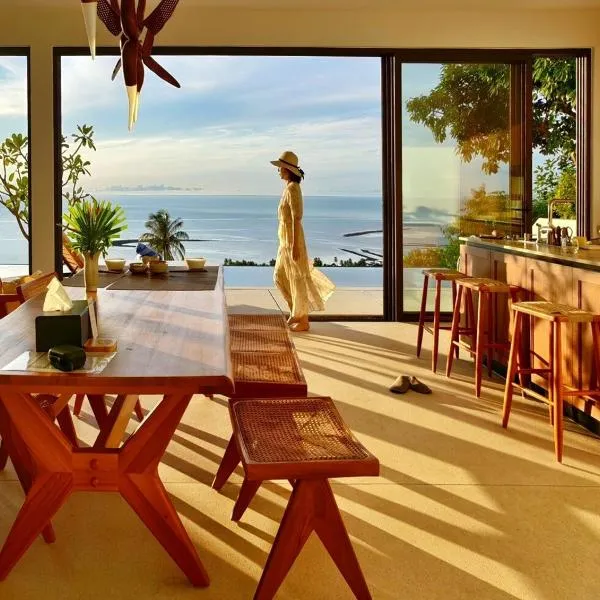 Anzhu Seamate Villa Samui、Amphoe Koh Samuiのホテル