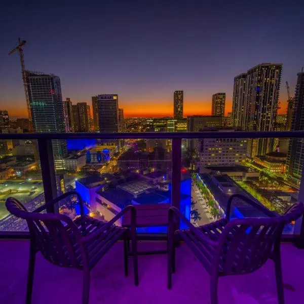 Luxe Loft - Brickell Area - Free Parking - Gym - Balcony, hotel din Miami