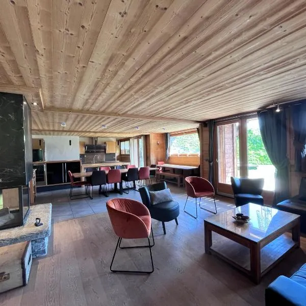 Chalet Virolet Jacuzzi Hammam Cheminée 15 personnes max, готель у місті Ле-Же