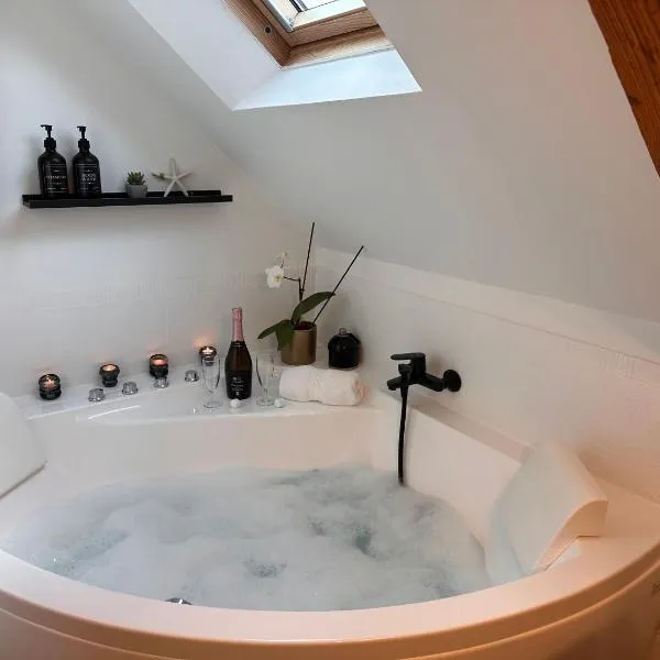 Les Libellules Appartement avec baignoire spa à Lanvallay, hotel u gradu Lanvallay