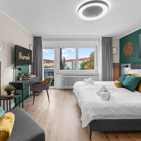 Bamberg में, होटल NAMASTÉ Homes - Ferienwohnung mit Balkon - Garage