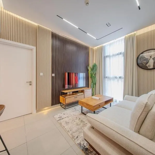 1BR Apartment With Living Room - Poolview - Alef Al Mamsha, hotel di Sharjah
