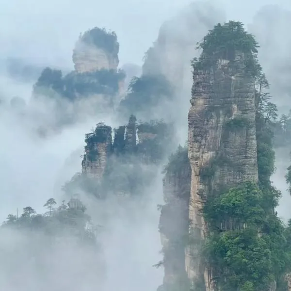 归源臻品酒店-Approximately 3 kilometers from the East Gate of Zhangjiajie National Forest Park - Free one-way pick-up or drop-off service for over 3 nights - English speaking customer service, hotel in Hanqiyu