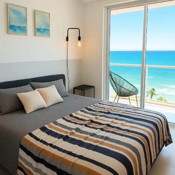 Apartamento de 1 quarto vista mar 180 graus