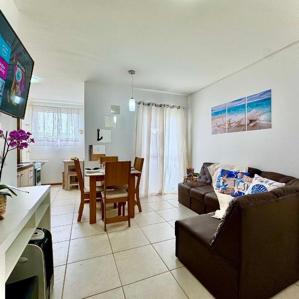 Apartamento a 400M PRAIA com PISCINA sacada com CHURRASQUEIRA privativa Wi-Fi Portaria 24h PLAYGROUND INFANTIL vaga privativa de GARAGEM Reserve agora mesmo - Foto 4