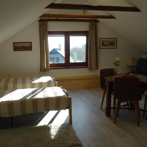 Na půdě, hotel i Pohořany