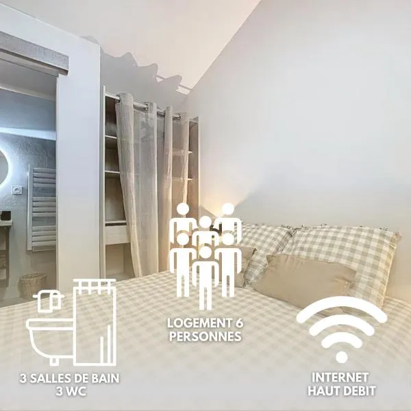 Les Vignes 3 Chambres avec Salle de bain privative, hotel in Anse