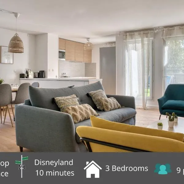 Le Duplex - Disneyland - Parking - Rooftop - Wifi, hotel din Montévrain