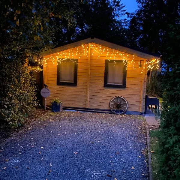 Charmant, gezellig en knus 5p chalet op Veluwe naast Sauna Drome, hotel en Putten