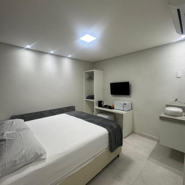 Loft 305A com Ar Condicionado no Bairro Muquiçaba, bem localizado para negócios e fácil acesso para todas as praias e montanhas da cidade - sem vaga de garagem