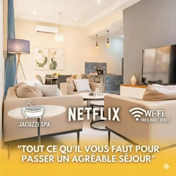 Résidence Akia - Jacuzzi privé & détente moderne, hotel di Pointe Noire